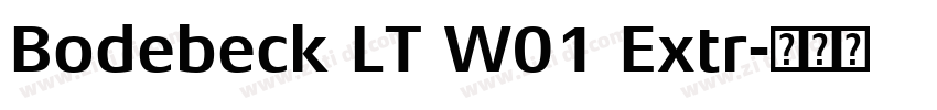 Bodebeck LT W01 Extr字体转换